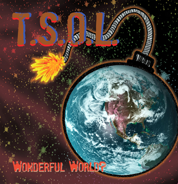 TSOL "Wonderful World?" 7" (Last Hurrah) Blue Vinyl